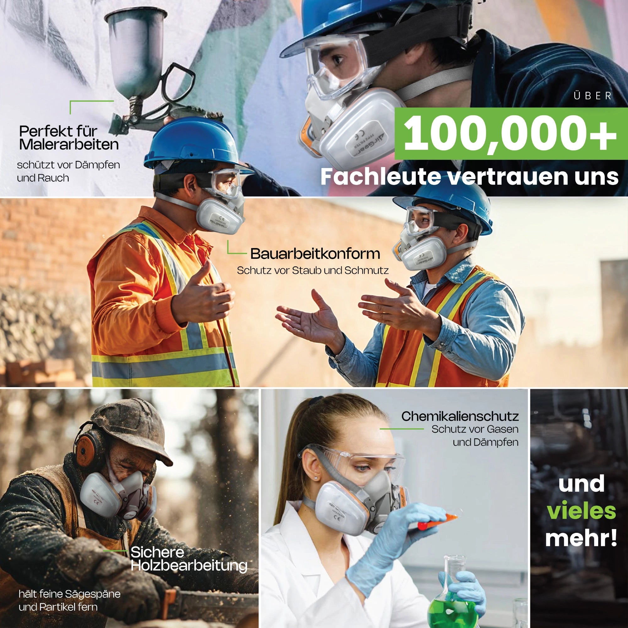 C-500 P2-Staubfilter für G-500, M-500 und G-750 Atemschutzmasken
