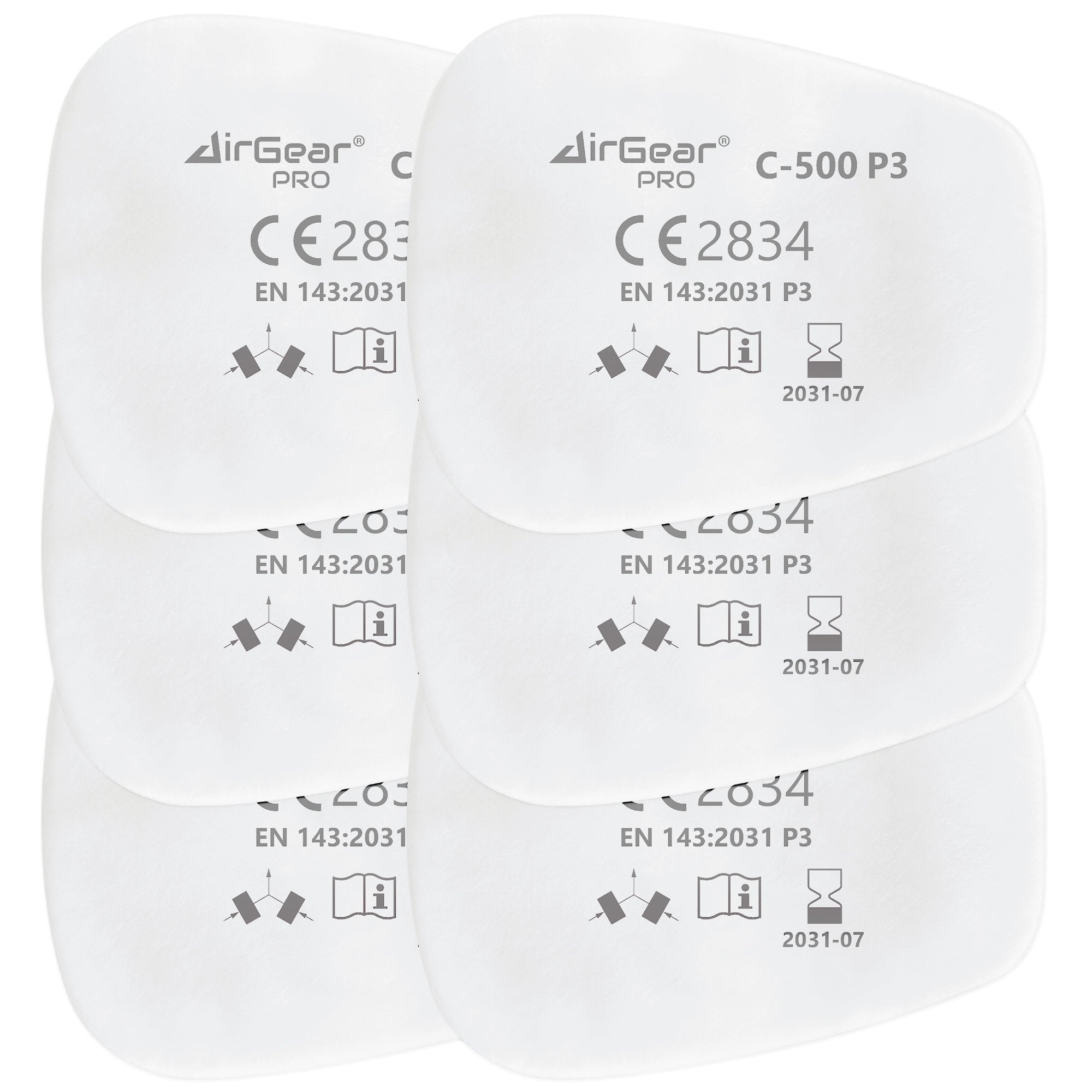 C-500 Filtres P3 Anti-Poussières Fines pour Masques G-500, M-500 et G-750