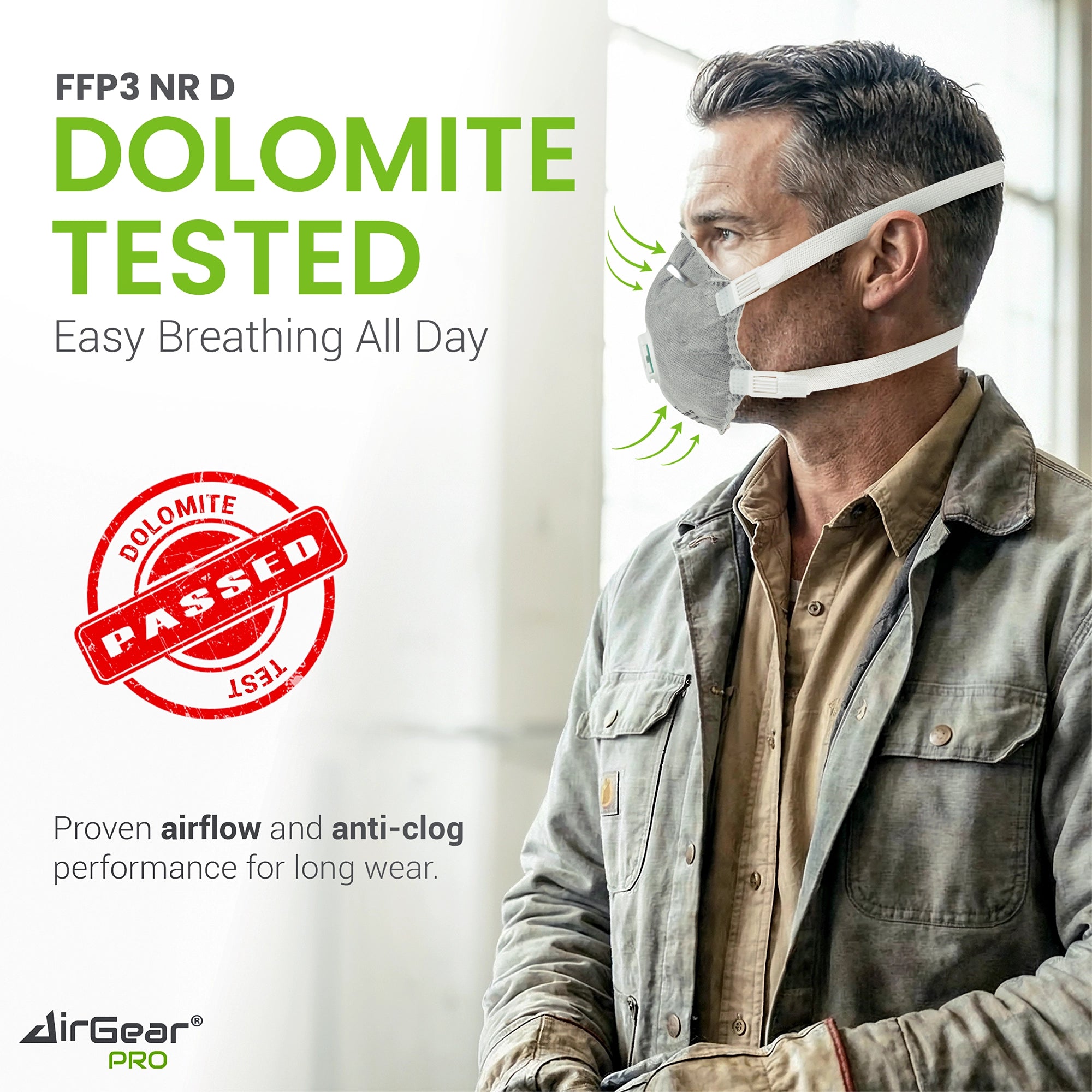 FFP3 Staubschutzmaske D-110C - CE 2797 zertifiziert, Ausatemventil, Aktivkohle