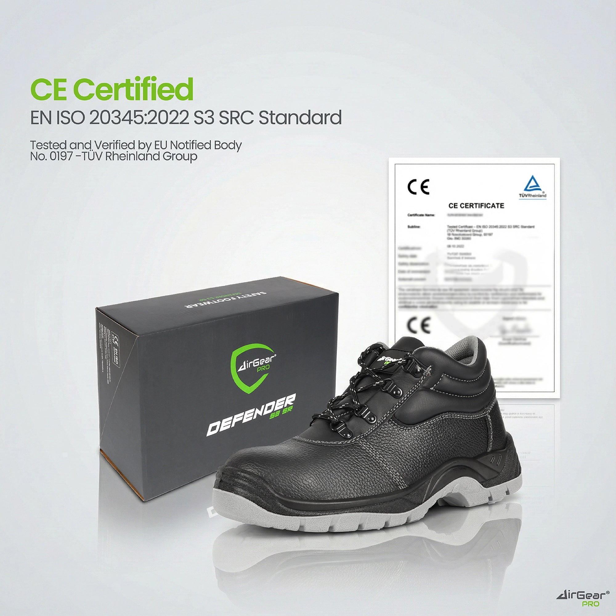 Chaussures de Sécurité S3 SR Defender - Embout Acier, Anti-Perforation, Antidérapantes