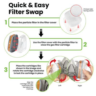 C-500 P2 Dust Filters – for G-500, M-500 & G-750 Respirators