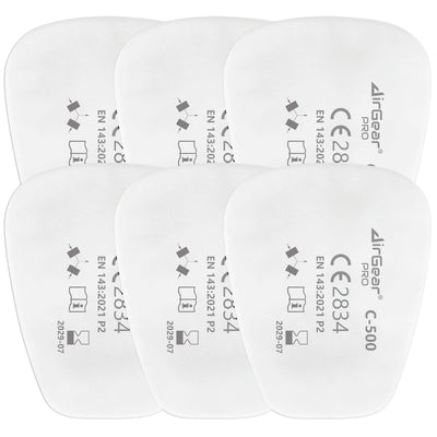 C-500 Filtres Anti-Poussière P2 pour Masques G-500, M-500 et G-750