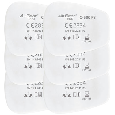 C-500 Filtres P3 Anti-Poussières Fines pour Masques G-500, M-500 et G-750