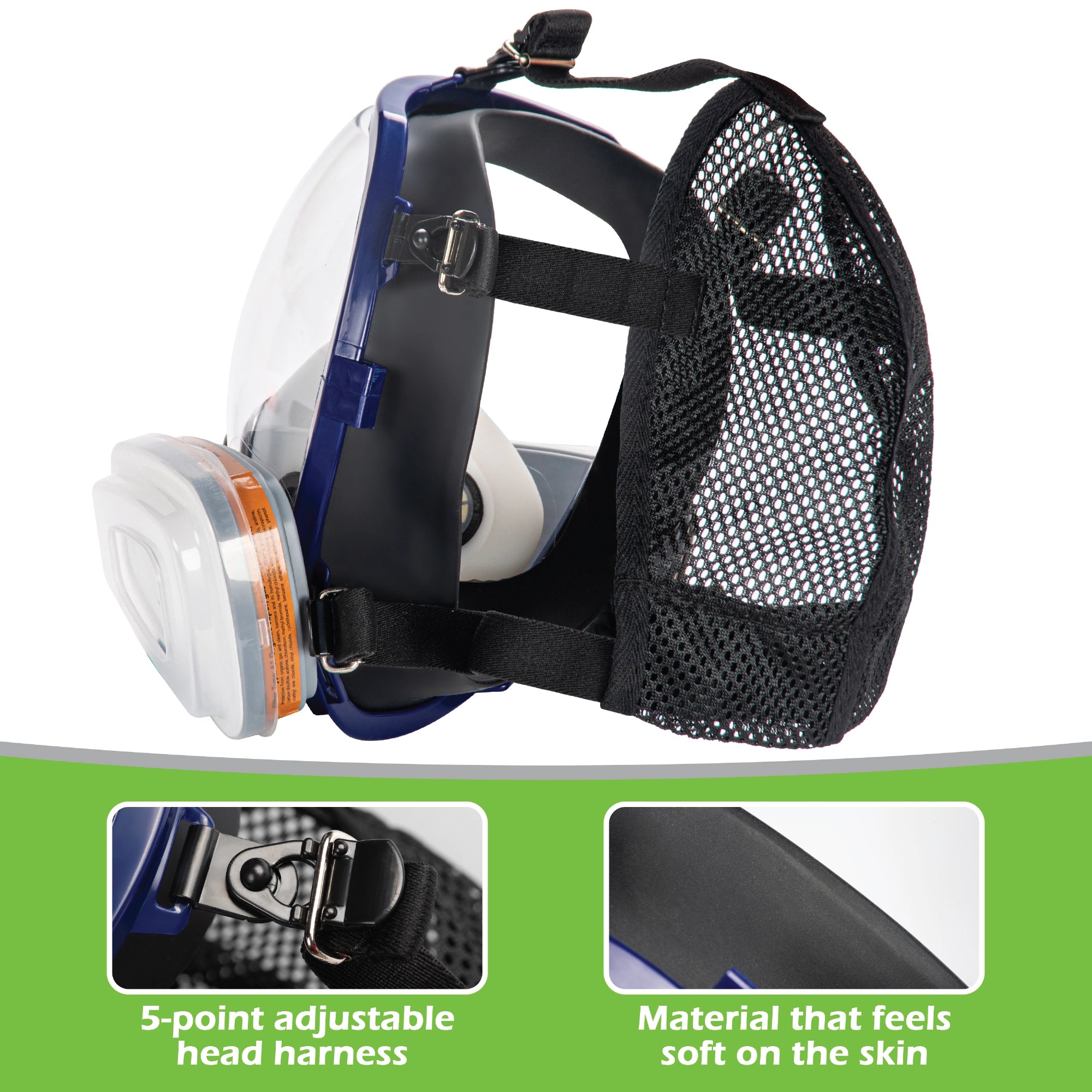 G-750 Full Face Respirator Mask with A1P2 Filters