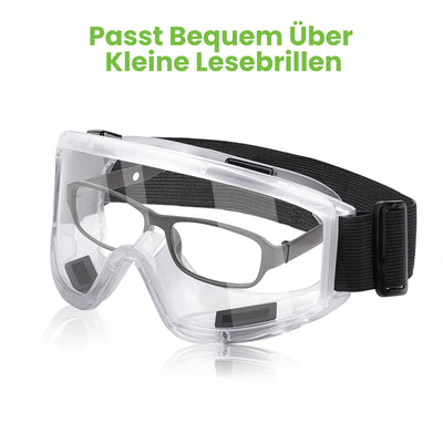 Vision-1000 Anti-Beschlag-Schutzbrille - 2er-Pack mit Ohrstöpseln