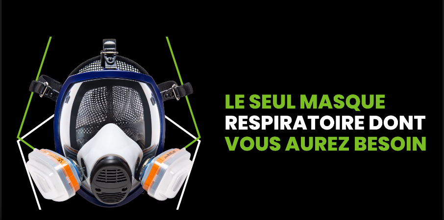 1 Ensemble Masque Respiratoire Intégral Avec Filtres, Masque De