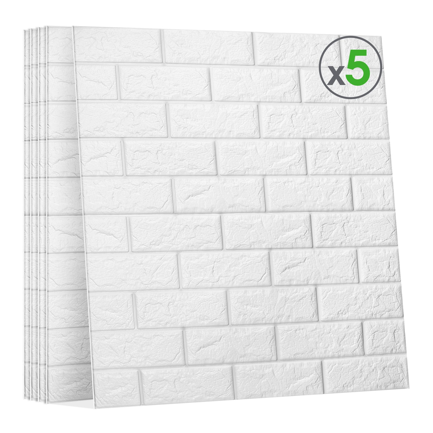 3D Brick Wallpaper (Pack of 5) 