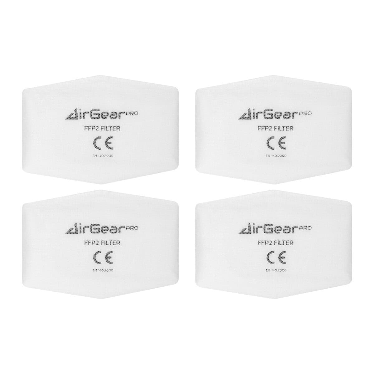 Replacement air filters for AirGearPro inline skates, high-quality FFP2 filters for optimal safety and protection during skating activities. Compatible with AirGearPro models, adhere to safety standards EN 140.2000.