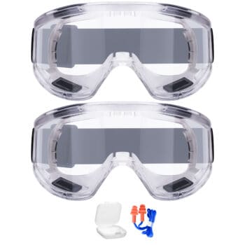 Goggles with anti-fog and UV protection, perfect for swimming, water sports, and outdoor activities, featuring durable design and adjustable strap for a comfortable fit.